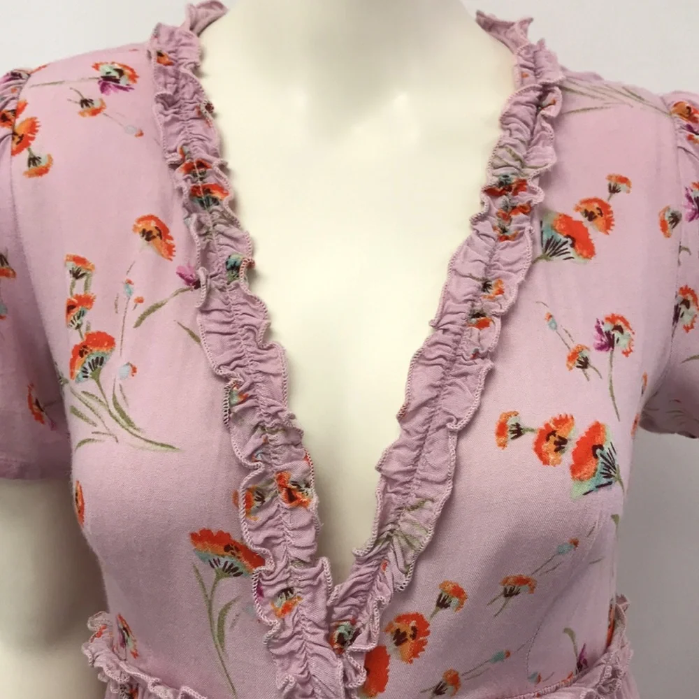 Pink Maxi Floral Dress - Picture 2 of 8